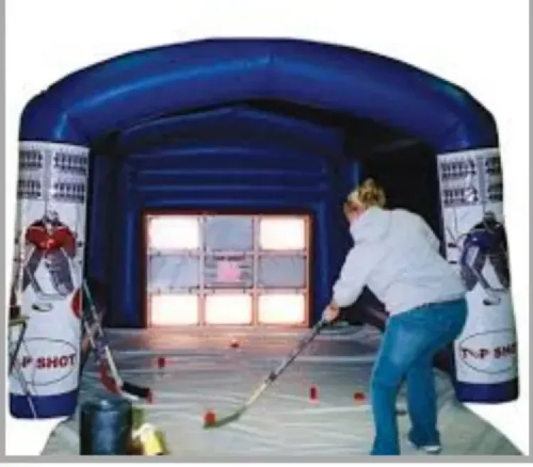 Top Shot Hockey with Inflatable