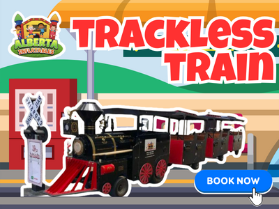 Trackless train rental Camrose, Alberta